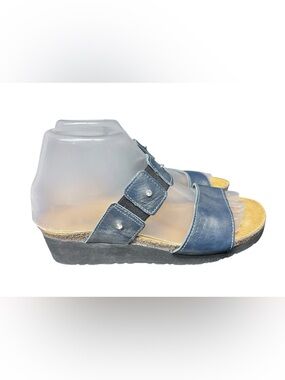 Naot Sandals Womens 38 US 7 Black Leather Strappy Studded Comfort Shoes Slides